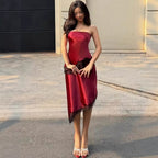 Damen Abendkleid mit Spitzenakzenten R&B