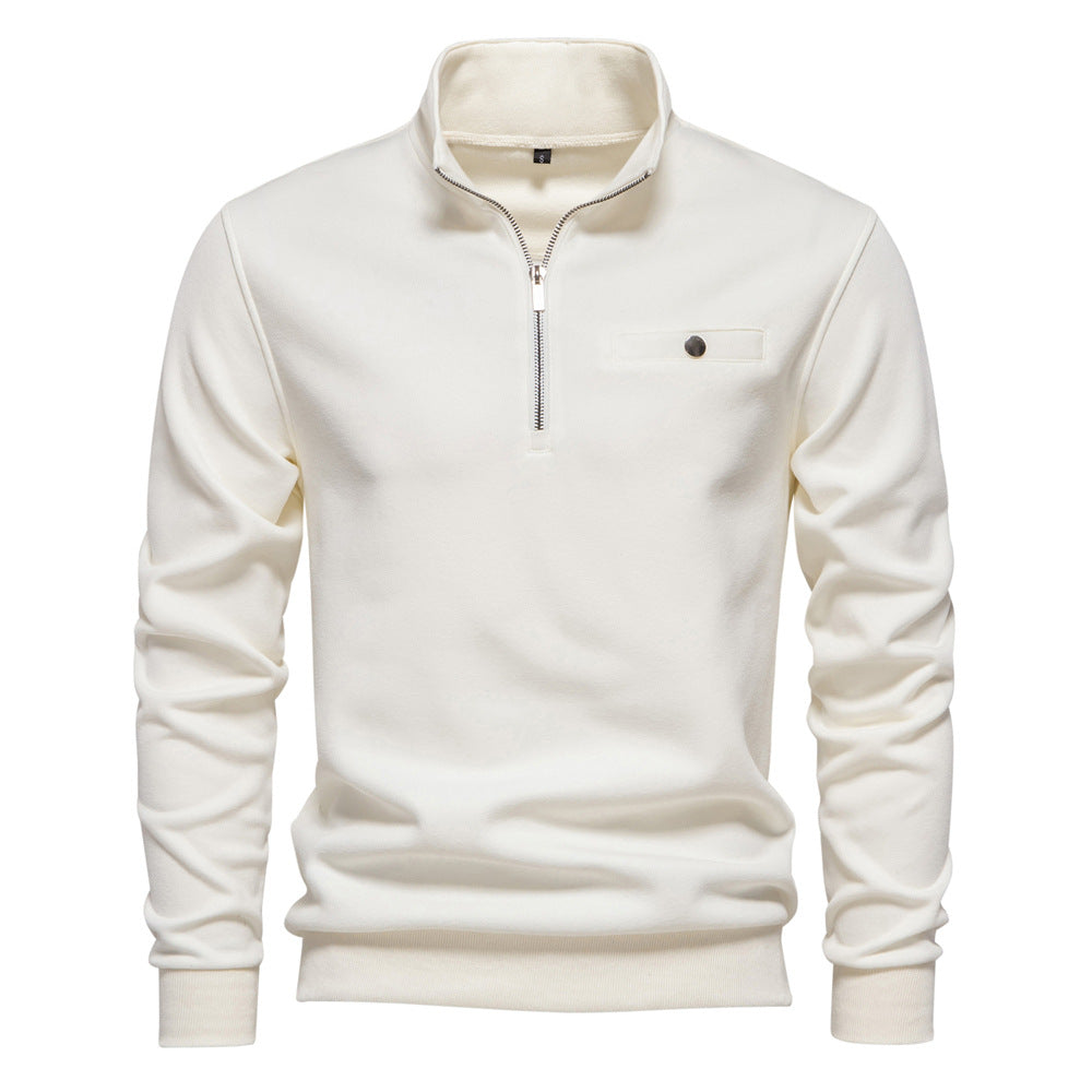 Herren Sweatshirt mit Stehkragen R&B