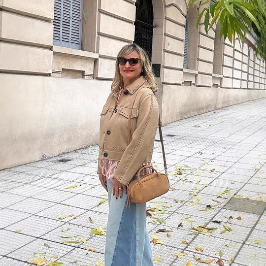 Damen lässige Jacke mit dekorativen Nähten R&B