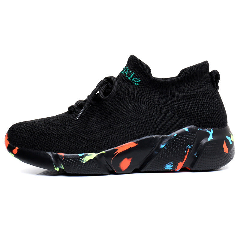 Damen Sportliche Slip-On Sneakers mit elastischem Schaft und dämpfender Sohle