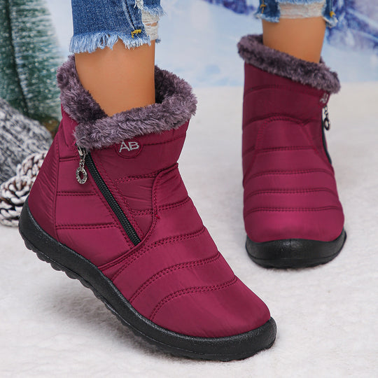 Damen Thermo-Winterstiefel mit kuscheligem Innenfutter und seitlichem Reißverschluss R&B