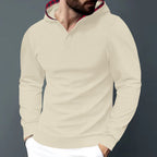 Herren Kapuzensweater mit strukturiertem Design und komfortablem Schnitt R&B