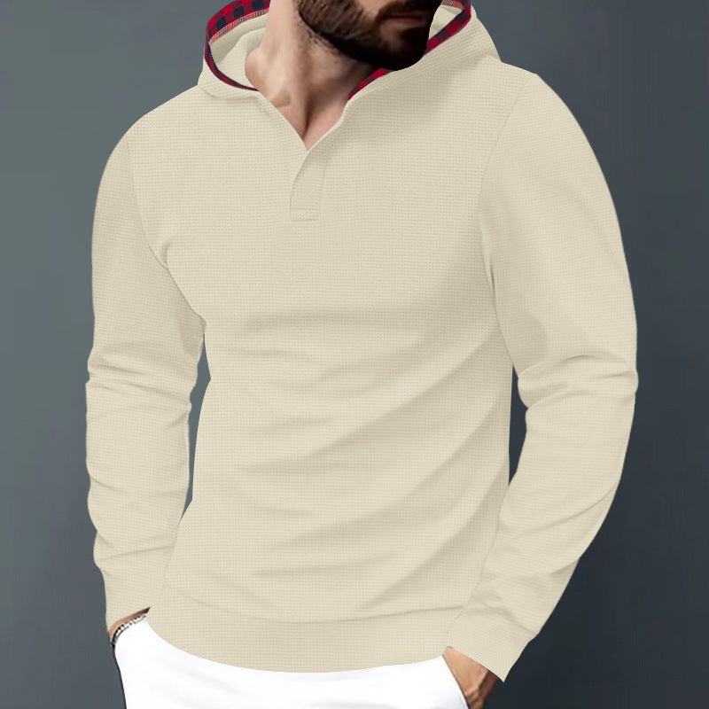 Herren Kapuzensweater mit strukturiertem Design und komfortablem Schnitt R&B