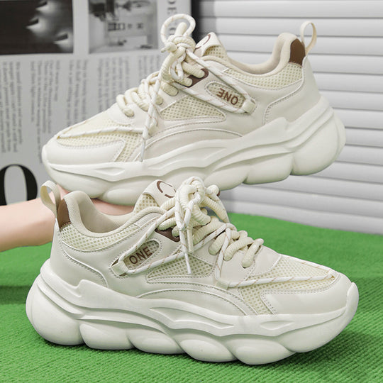 Damen Atmungsaktive Chunky Sneakers mit rutschfester Sohle R&B