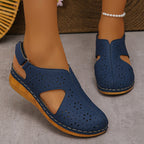 Damen Komfortable Sommer-Sandalen mit atmungsaktiver Oberflächenstruktur und rutschfester Sohle