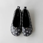 Damen Slipper mit modischen Punkten und komfortabler Sohle R&B