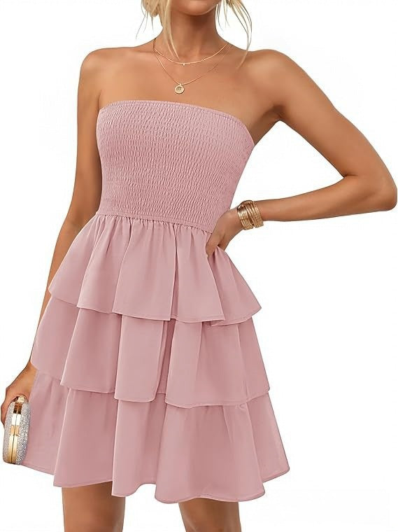 Damen Volantkleid mit hautfreundlichem Material R&B