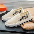 Damen Slip-On Schuhe mit stilvoller Textil-Oberfläche und elastischem Einschlupf