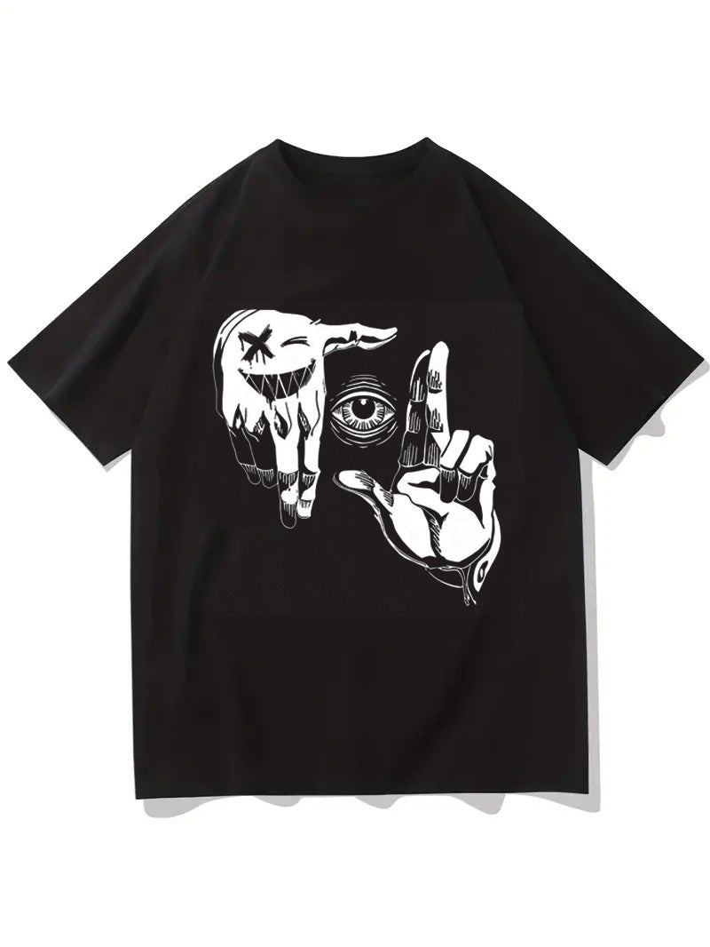 Damen T-Shirt mit künstlerischem Floral-Motiv und lässigem Schnitt R&B