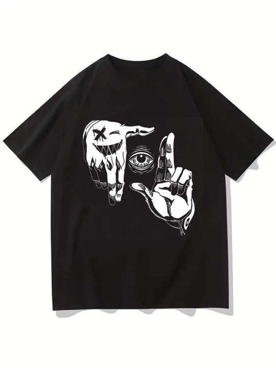 Damen T-Shirt mit künstlerischem Floral-Motiv und lässigem Schnitt R&B