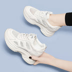 Damen Bequeme Lauf-Sneaker mit atmungsaktivem Mesh-Obermaterial und stoßdämpfender Sohle R&B