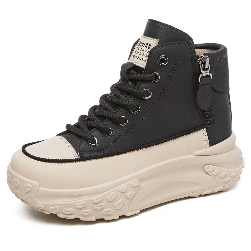 Damen High-Top Sneakers mit wasserabweisender Oberfläche und rutschfester Sohle R&B
