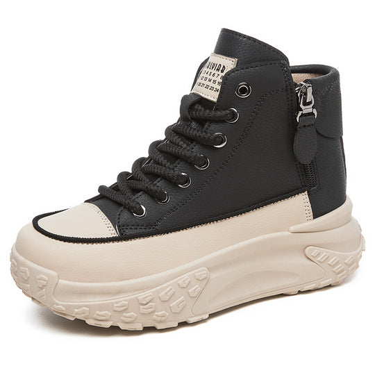 Damen High-Top Sneakers mit wasserabweisender Oberfläche und rutschfester Sohle R&B