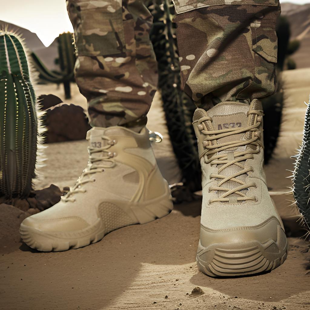 Herren Tactical Sneaker mit hohem Knöchelschutz und rutschfester Sohle R&B