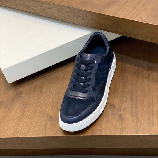Damen hochwertige Sneaker mit eleganter Wildleder- und Lederkombination R&B