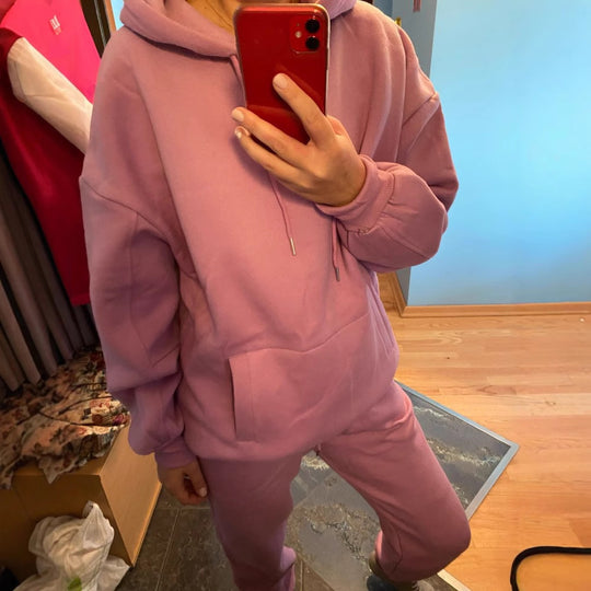 Damen lässiges Hoodie und Jogginghose Set R&B