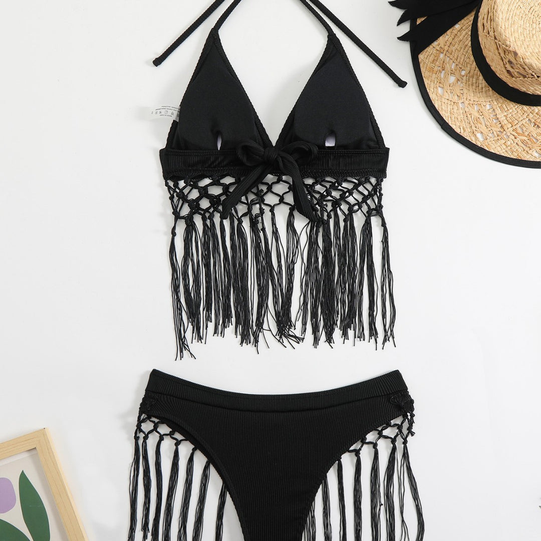 Damen Freizeitsommer-Bikini mit modischen Fransen R&B