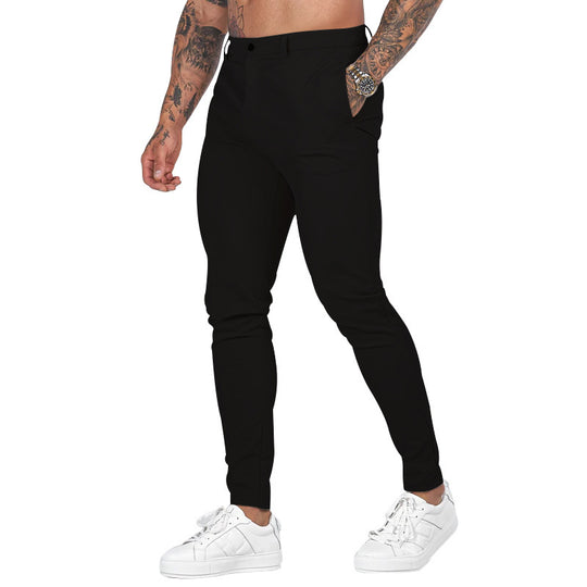 Herren Slim-Fit Chinohose mit modernem Design und elastischem Bund R&B