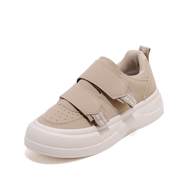 Damen Sneakers mit praktischem Klettverschluss und modischer Plattform R&B
