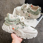 Damen Sportliche Chunky Sneakers mit atmungsaktivem Mesh-Obermaterial und stabiler Sohle
