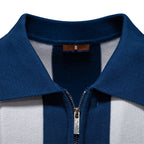 Herren Poloshirt mit modernem Streifenmuster