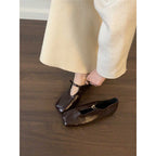 Damen elegante flache Ballerinas R&B