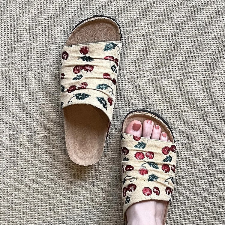 Damen modische Clogs mit floralem Design und rutschfester Sohle R&B