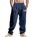 Herren lässige Cargo-Hose mit verstellbarem Bund und praktischen Seitentaschen R&B