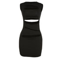 Damen figurbetontes Cut-Out Kleid R&B