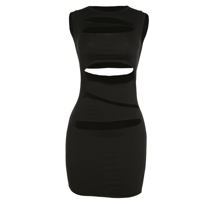 Damen figurbetontes Cut-Out Kleid R&B