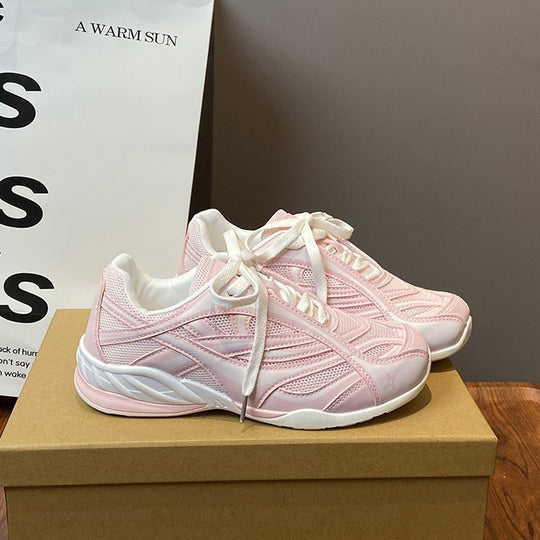 Damen sportliche Laufschuhe mit atmungsaktiver Mesh-Konstruktion und rutschfester Sohle R&B
