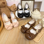 Damen elegante Mary Jane Ballerinas mit Schleifenverzierung R&B