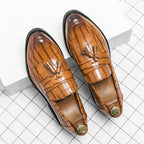 Damen Mokassins aus hochwertigem Leder mit modischem Quasten-Detail R&B