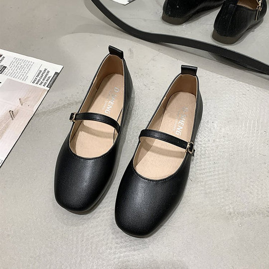 Damen Ballerinas mit elegantem Riemchen und bequemem Fußbett R&B