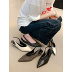 Damen Slingback Pumps mit spitzem Design und gemütlichem Fußbett R&B