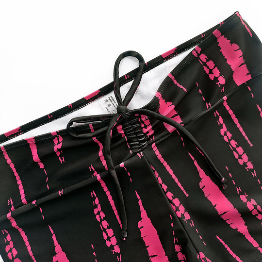 Damen Bikini-Set mit modischem Crop-Top und lässigen Shorts R&B