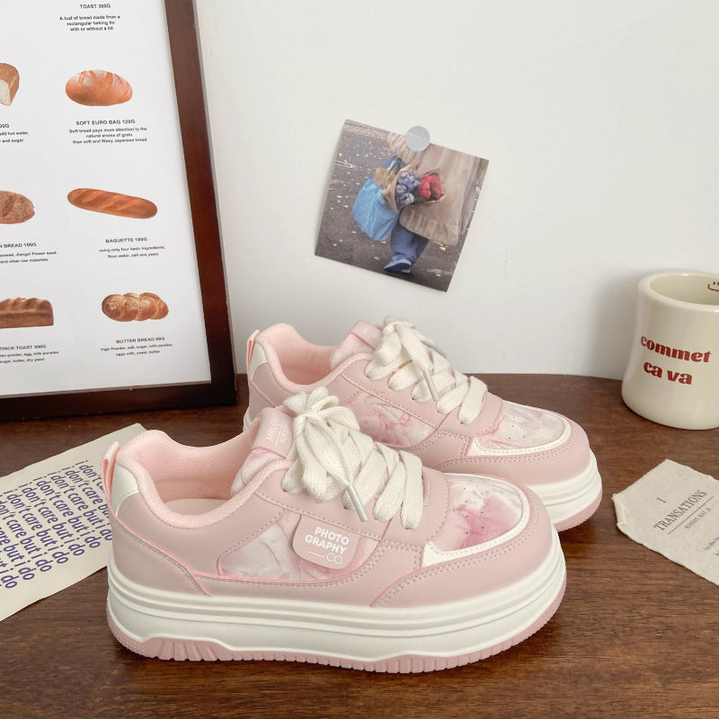 Damen Trendige Plateau-Sneaker mit komfortabler Dämpfung und modischer Silhouette R&B
