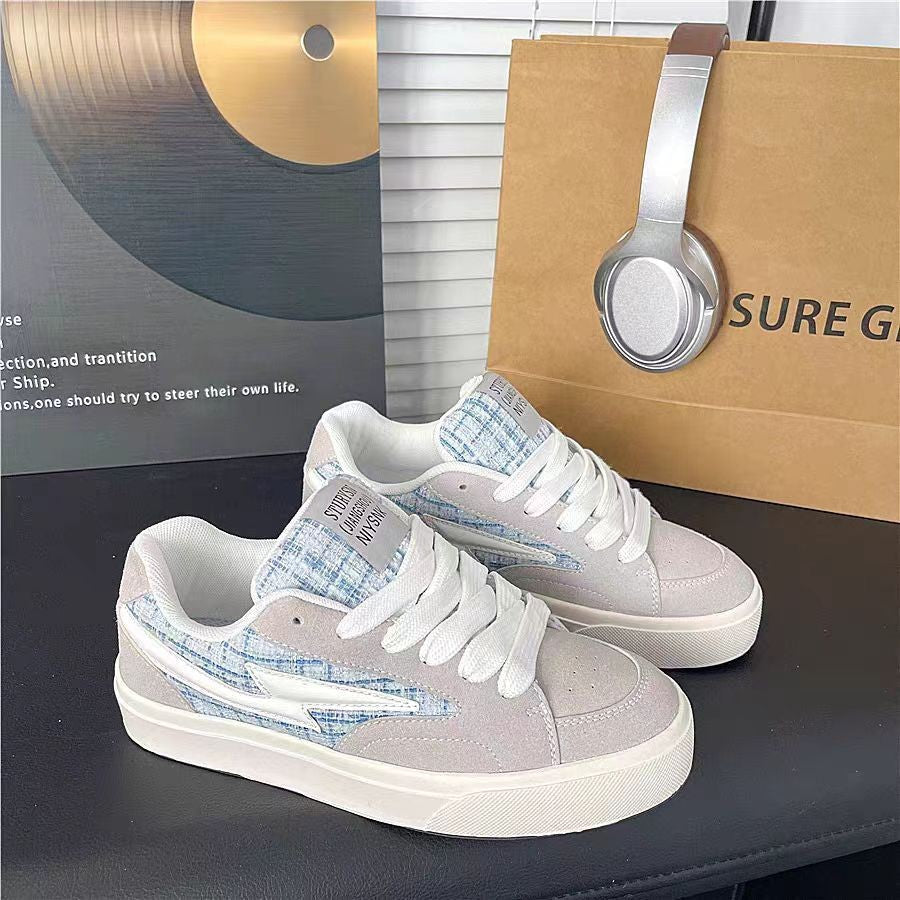 Damen Sneakers im lässigen Retro-Design mit atmungsaktiver Mesh-Oberfläche und dämpfender Sohle R&B
