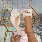 Damen Peeptoe-Heels mit eleganter Schleifen-Applikation und komfortablem Fußbett R&B
