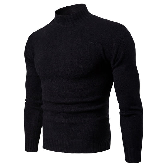 Damen hochgeschnittener Pullover mit Stehkragen R&B