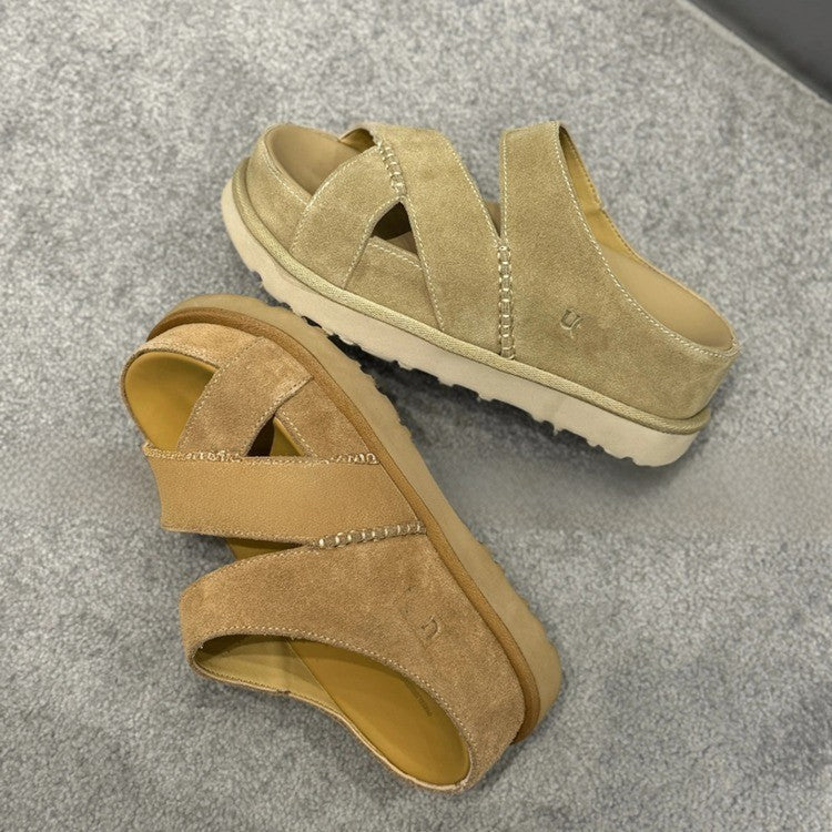 Damen Komfortable und stilvolle Sandalen mit geflochtenem Riemen R&B
