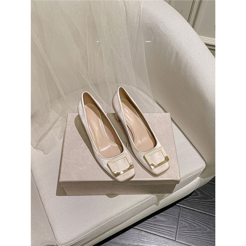 Damen elegante High Heel Pumps mit modischer Schnallenverzierung R&B