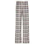 Damen lässige Karomuster Pyjama Strandhose R&B