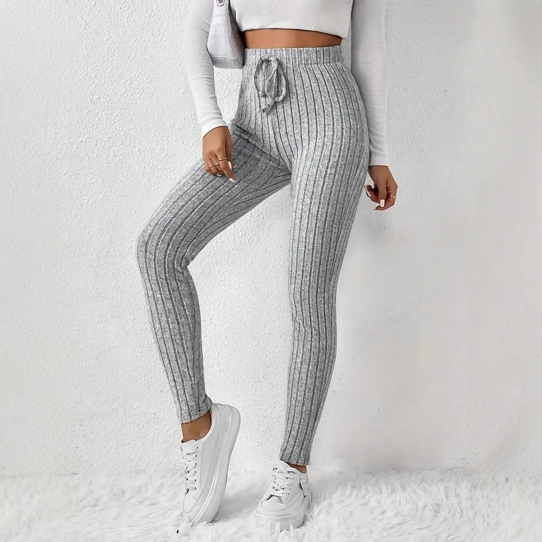 Damen Gefütterte Sweatpants mit Rippstruktur