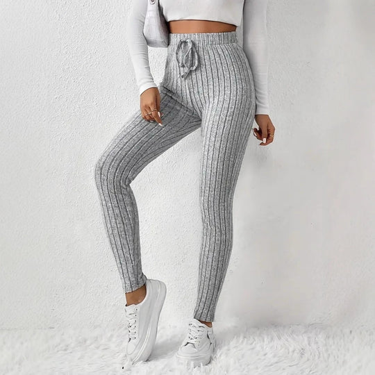 Damen Gefütterte Sweatpants mit Rippstruktur R&B