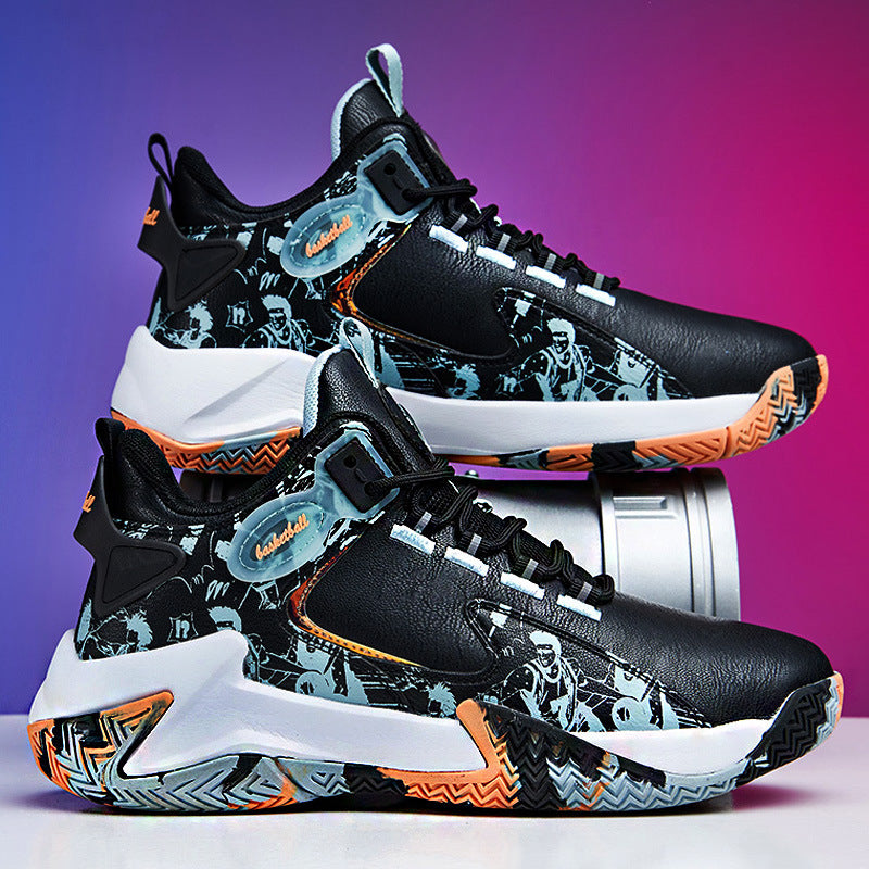 Damen Sportliche Basketball-Sneaker mit atmungsaktiver Oberflächenstruktur und dynamischer Dämpfungstechnologie R&B