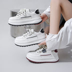 Damen Hochwertige Sportliche Plateau-Sneaker R&B