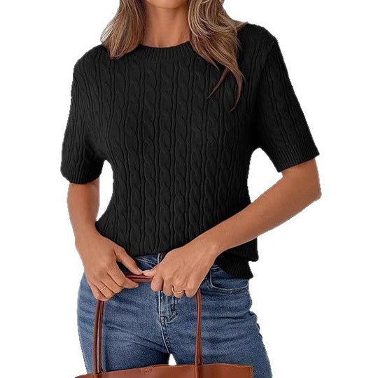Damen Strickpullover mit Strukturmuster R&B