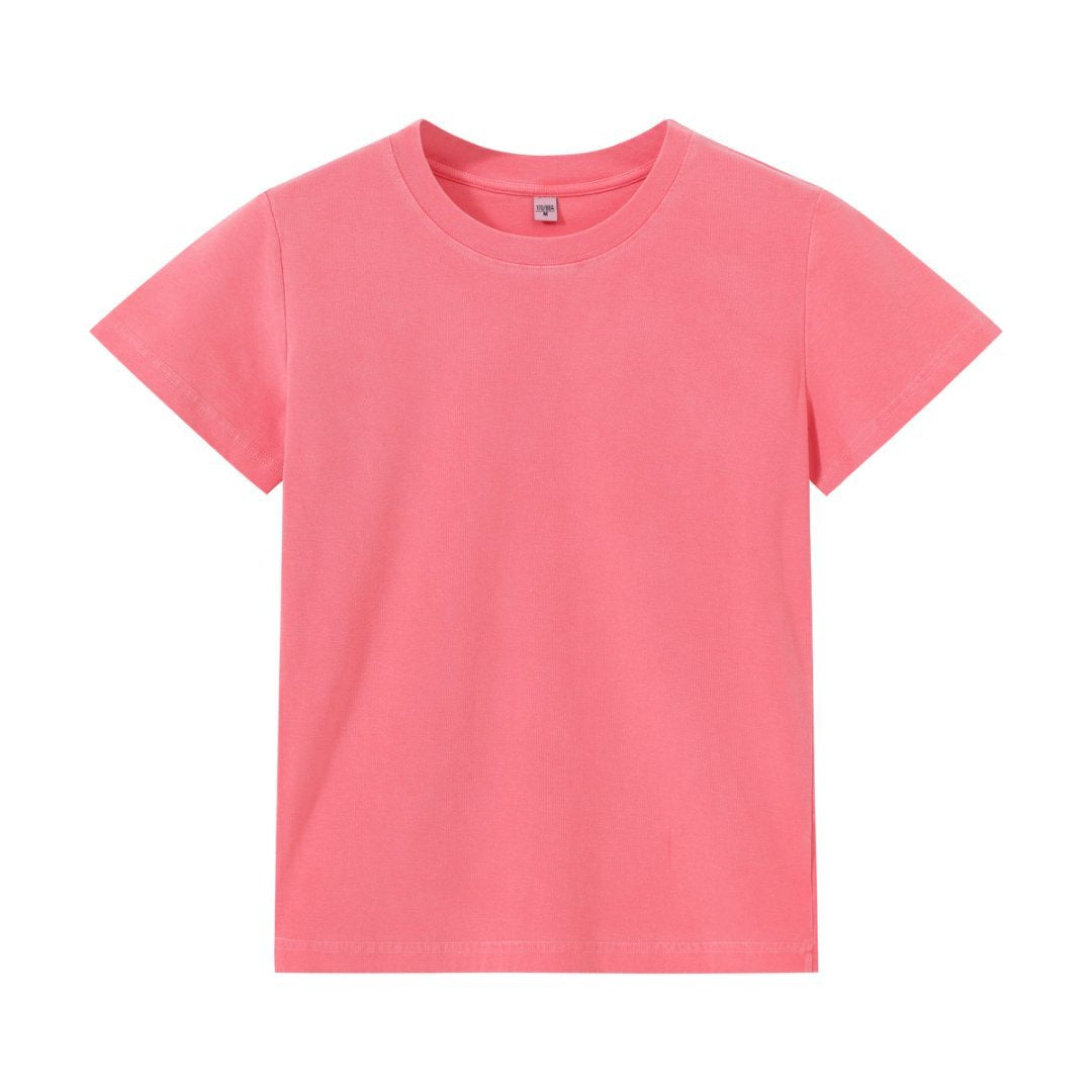 R&B | Schillerndes altes kurzes T-Shirt mit Färbung