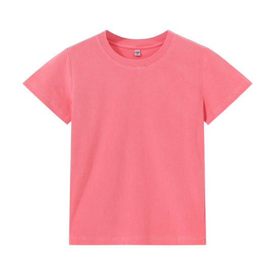 R&B | Schillerndes altes kurzes T-Shirt mit Färbung